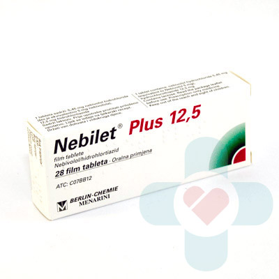This medicine contains two active ingredients, 5 mg of nebivolol and 12,5 mg of hydrochlorothiazide. Nebivolol belongs to the group of medicines known as 