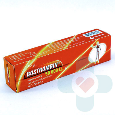 This medicine contains three active ingredients, 500IU of sodium heparin, 2,5mg of dexpanthenol and 2,5mg of allantoin, and their activities complement ea